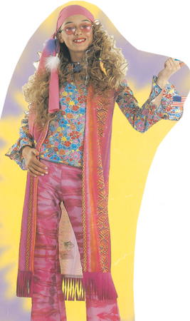 verhuur - carnaval - R&R-FlowerPower-60&70 - hippie meisje
